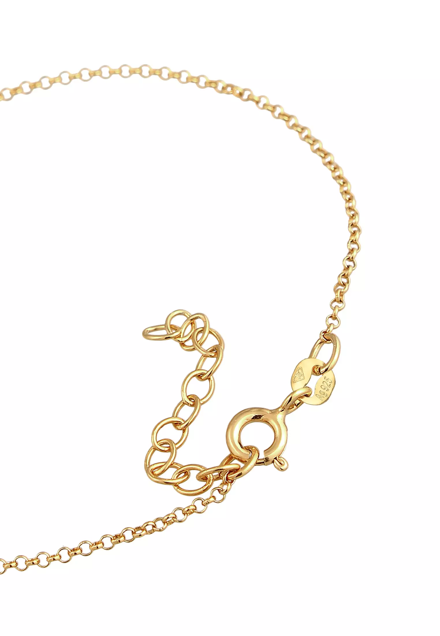 Bracelet chain Accessory Sparkling Crystals Green In Gold Plated