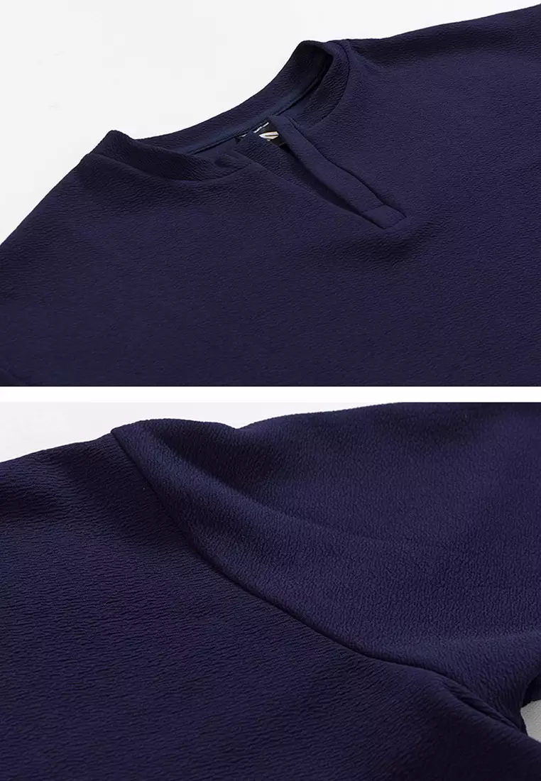 Casual Texture Long-sleeve T-shirt‌ ‌MYQ8951