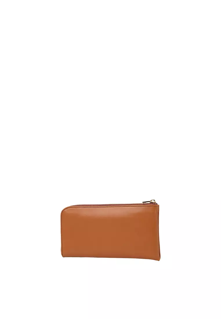 L-Zip Long Wallet - Caramel