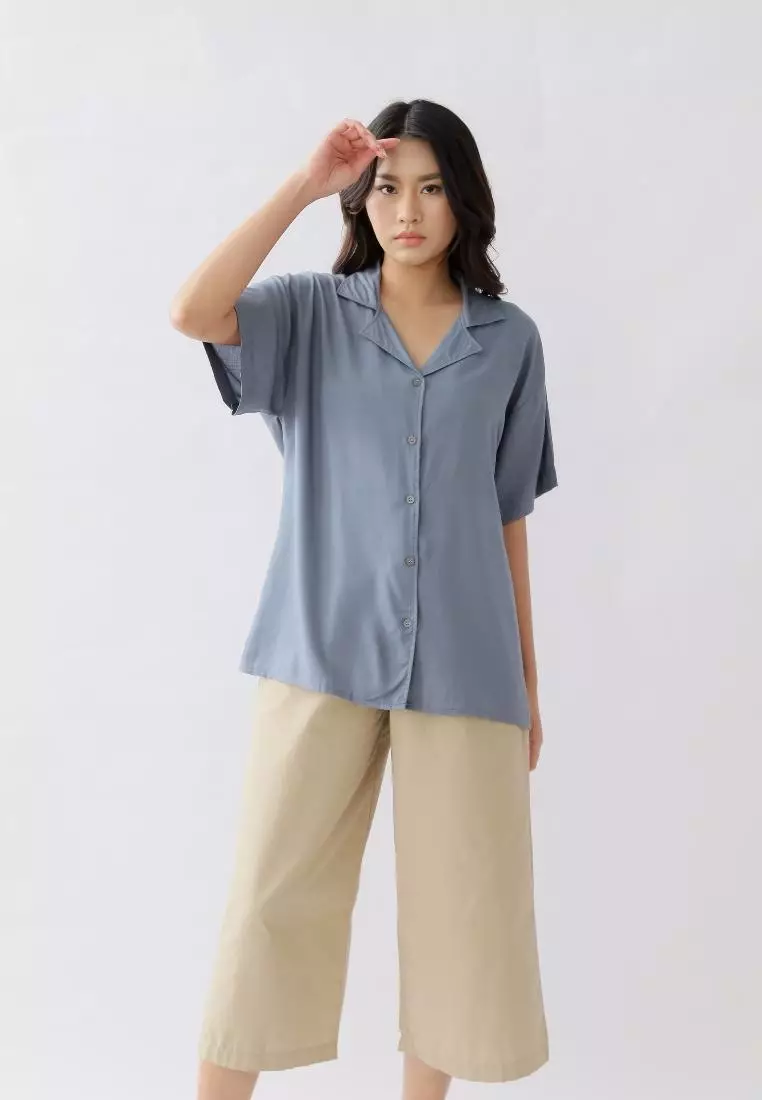 Sans Blouse Slate Grey