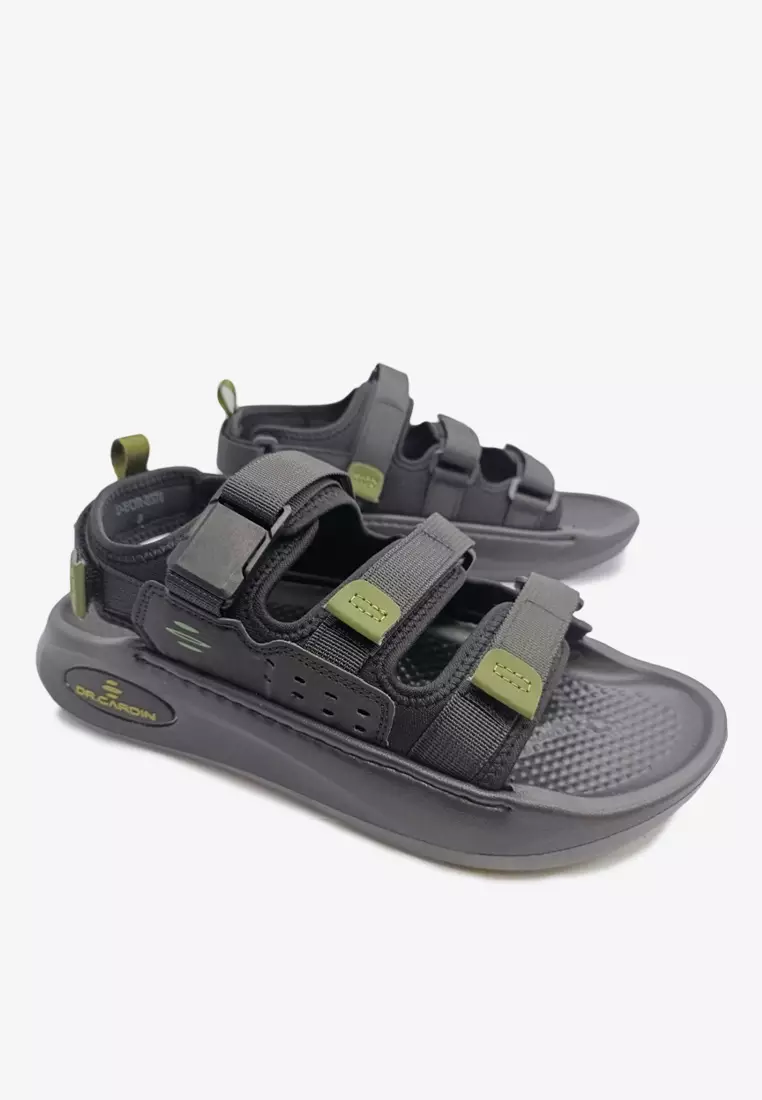 Dr Cardin Men Adjustable Triple Strappy Chunky Walking Sandals D-EOR-8376