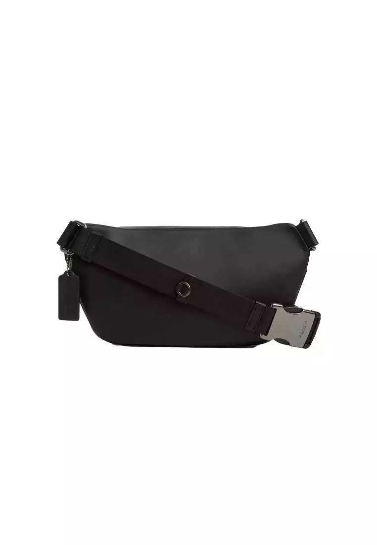 Elias Belt Bag In Signature Canvas Charcoal/Black CZ400