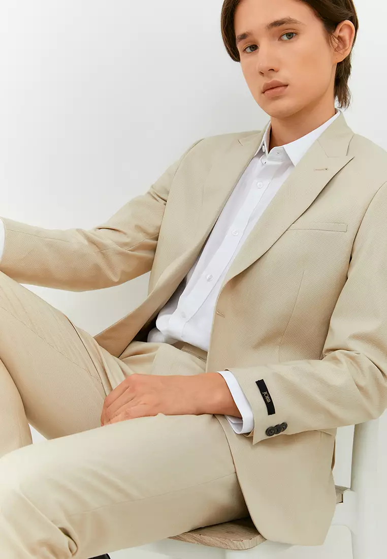 Jobb Torrance-T2 Jas Pria Slim Fit Light Khaki