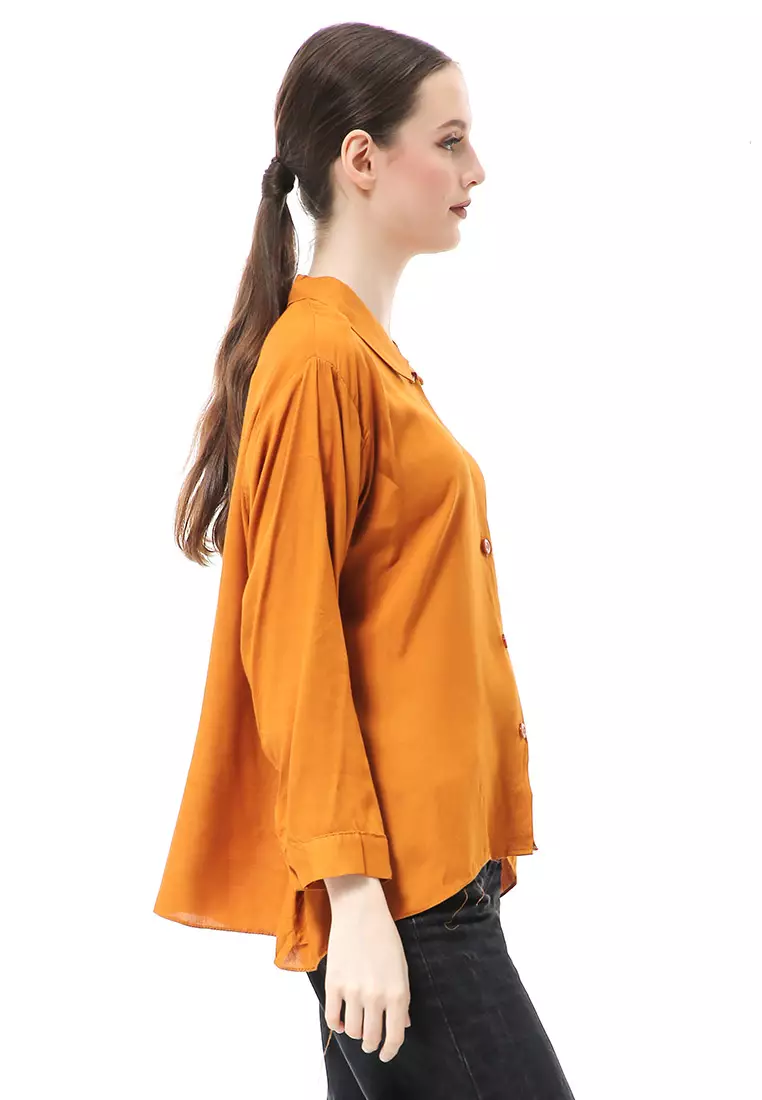 Ayudia Shirt Long Sleeve Atasan Wanita Premium Quality - Bata