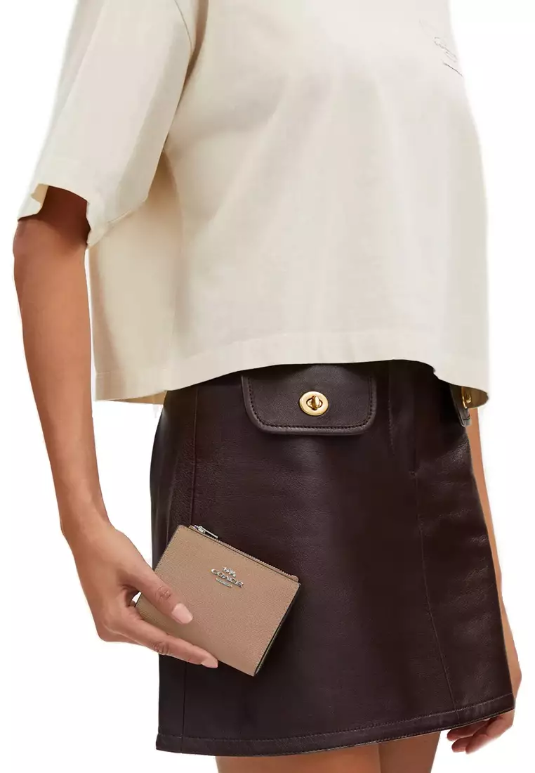 Coach Bifold Wallet in Taupe CR983