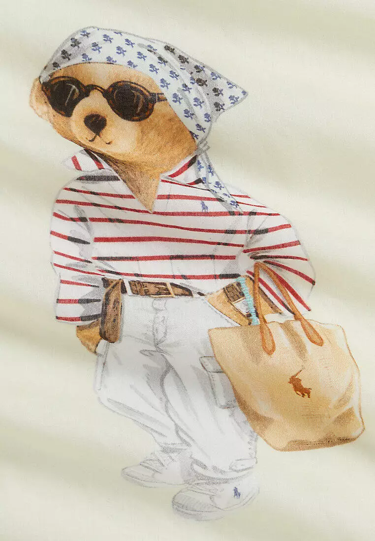 Polo Bear Cotton Square Scarf