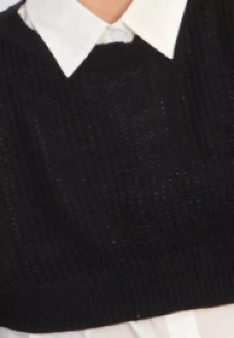 Zee Knit Blouse in Black