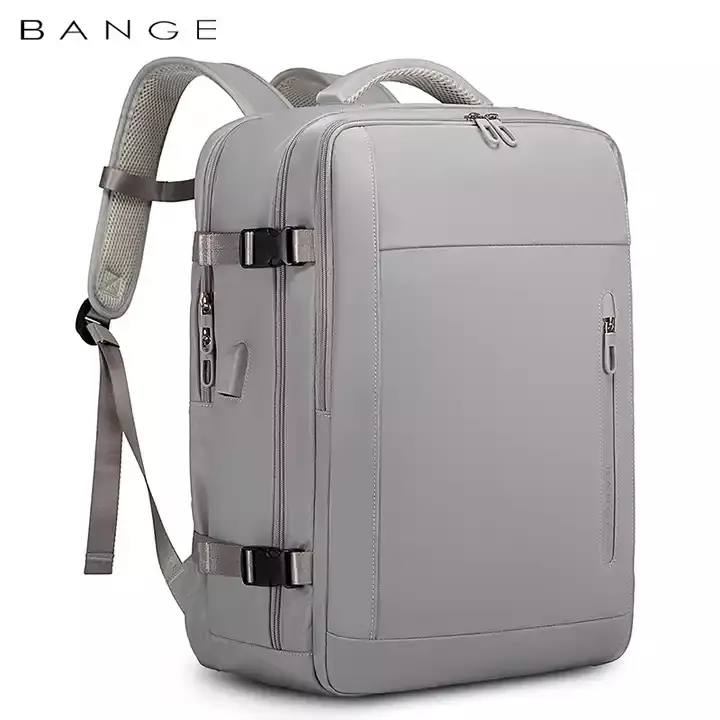 Bange BG1801 Tas Ransel Laptop Kerja Backpack Travel pria 15.6 Inch - GREY