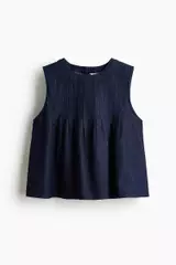 Buy H&M Pleated denim top 2026 Online | ZALORA Phili…