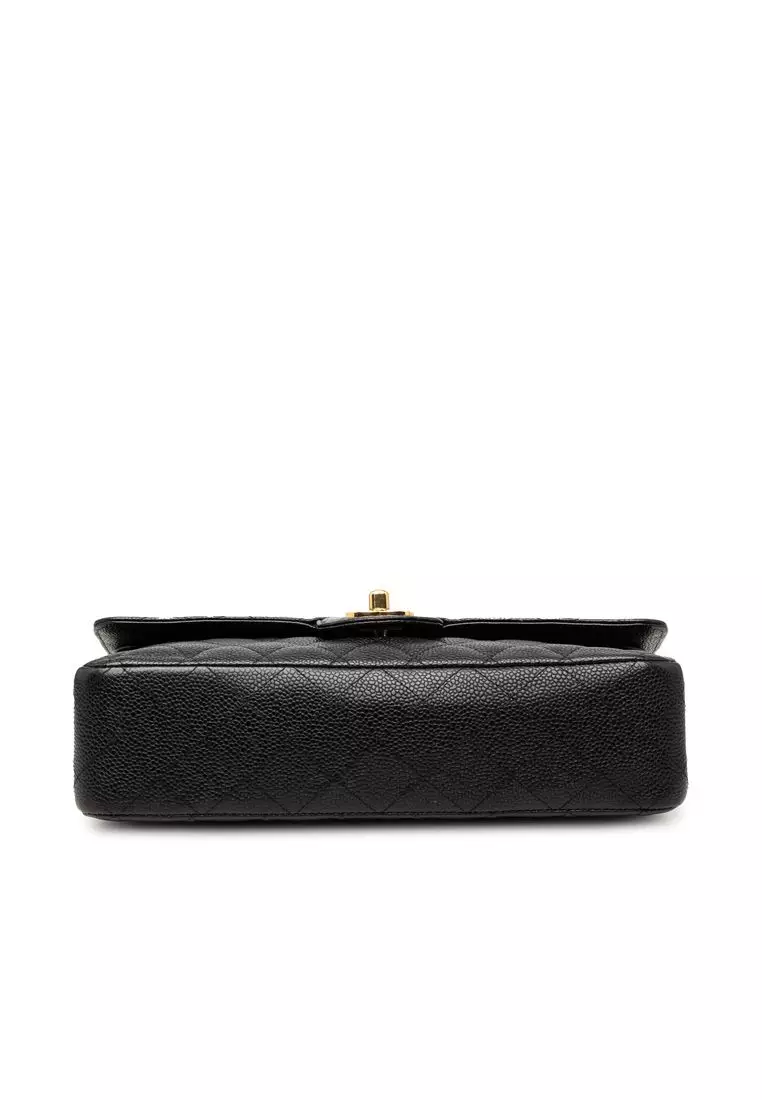 Pre-Loved Chanel Medium Classic Caviar Double Flap