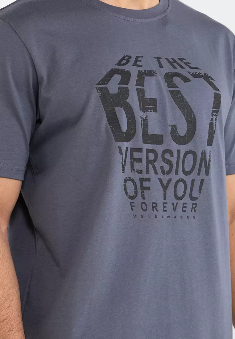 Men's Round Neck Graphic Tee