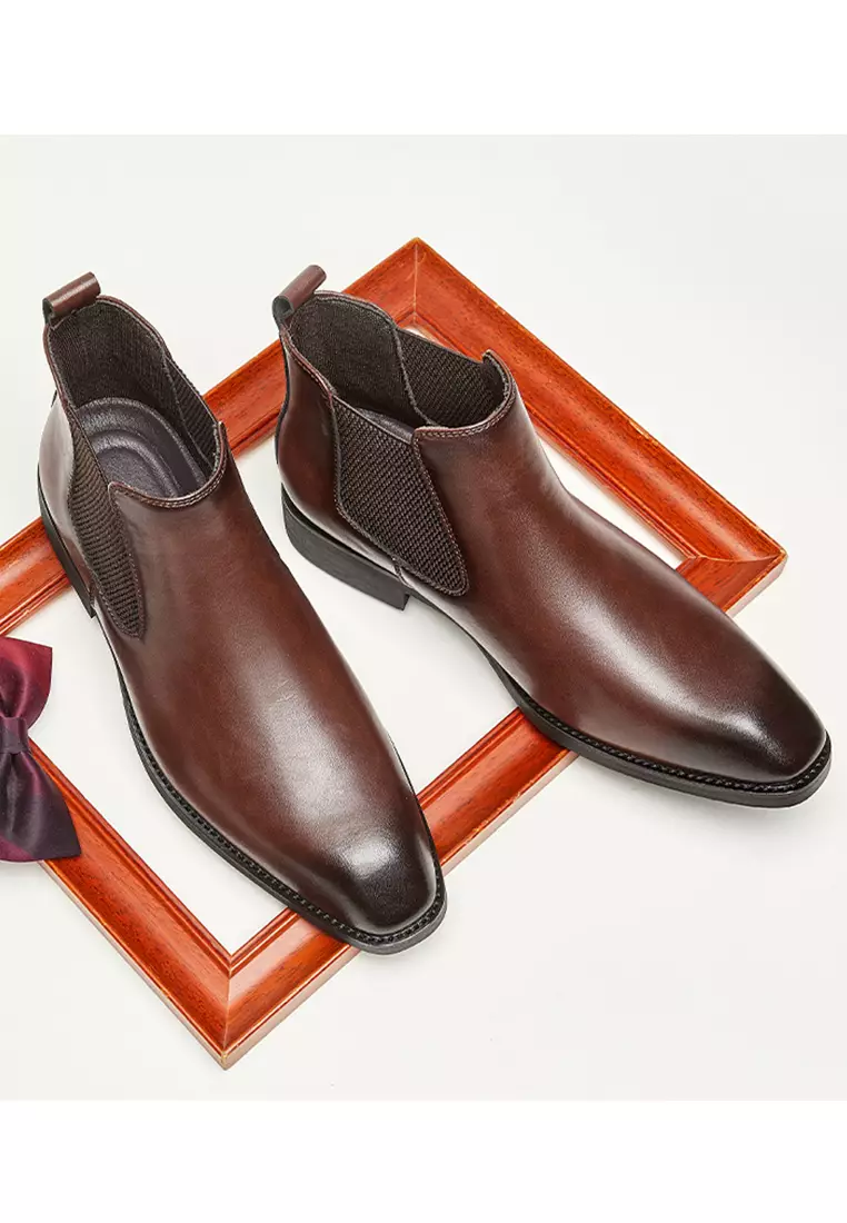 Business Leather Chelsea Boot KB25M01