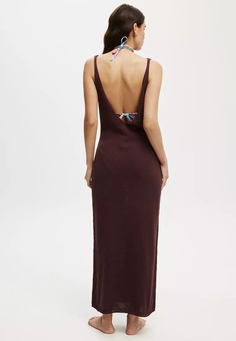 Lightweight Knit Beach Maxi Dress