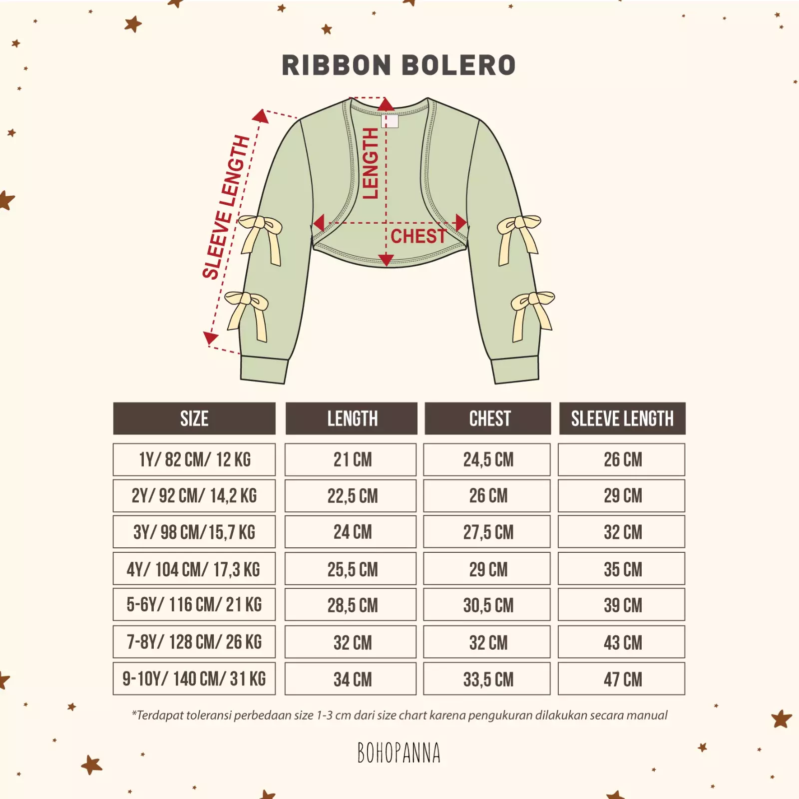 BOHOPANNA - RIBBON BOLERO - KEMEJA ANAK - JAKET ANAK