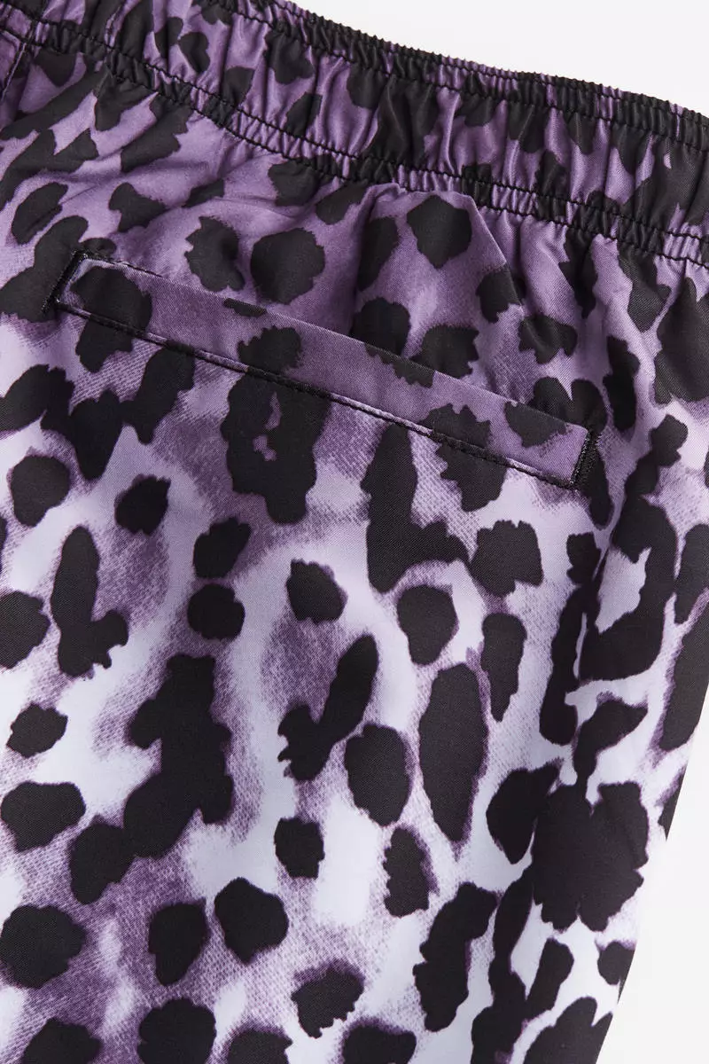 Patterned swim shorts