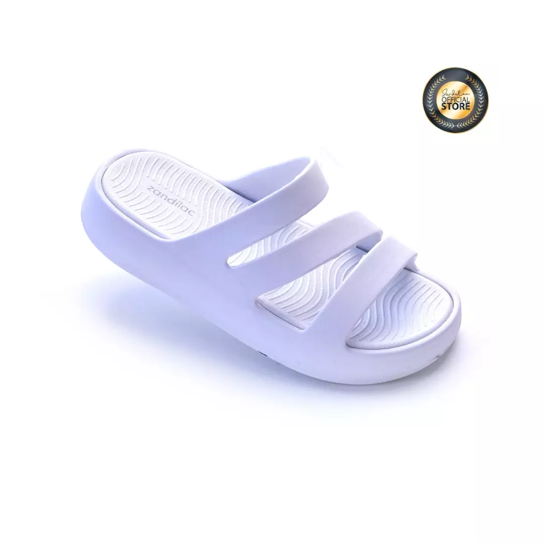 ZANDILAC - SANDAL WANITA DEWASA CH220616WD - PUTIH full karet