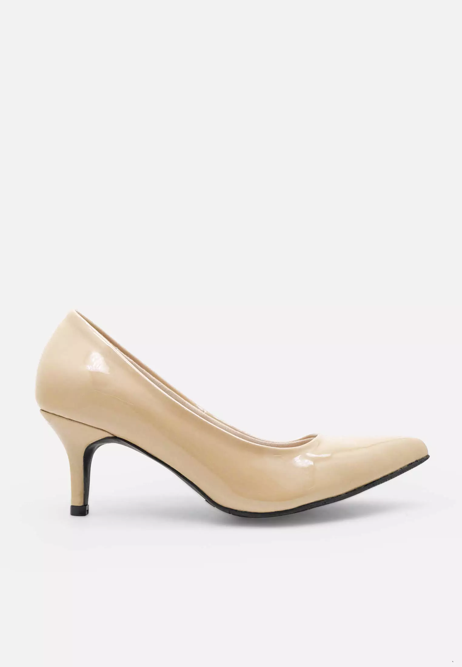 Lumiere Pointed Toe Pumps Sepatu Kitten Heels Wanita