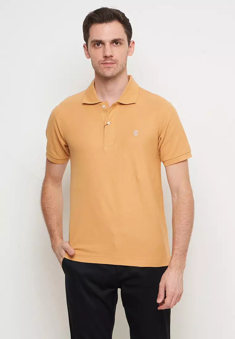 Byford Men Polo Shirt Mustard -WBYPS01SSMSD