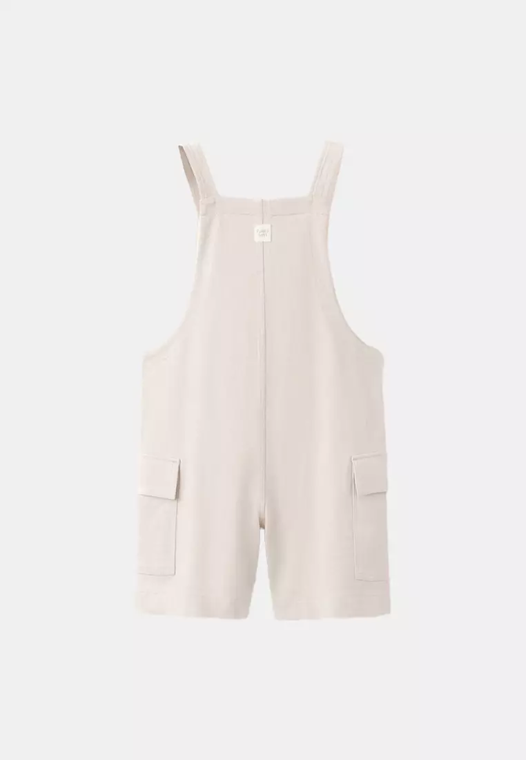 Dungaree Romper with Cargo Pockets