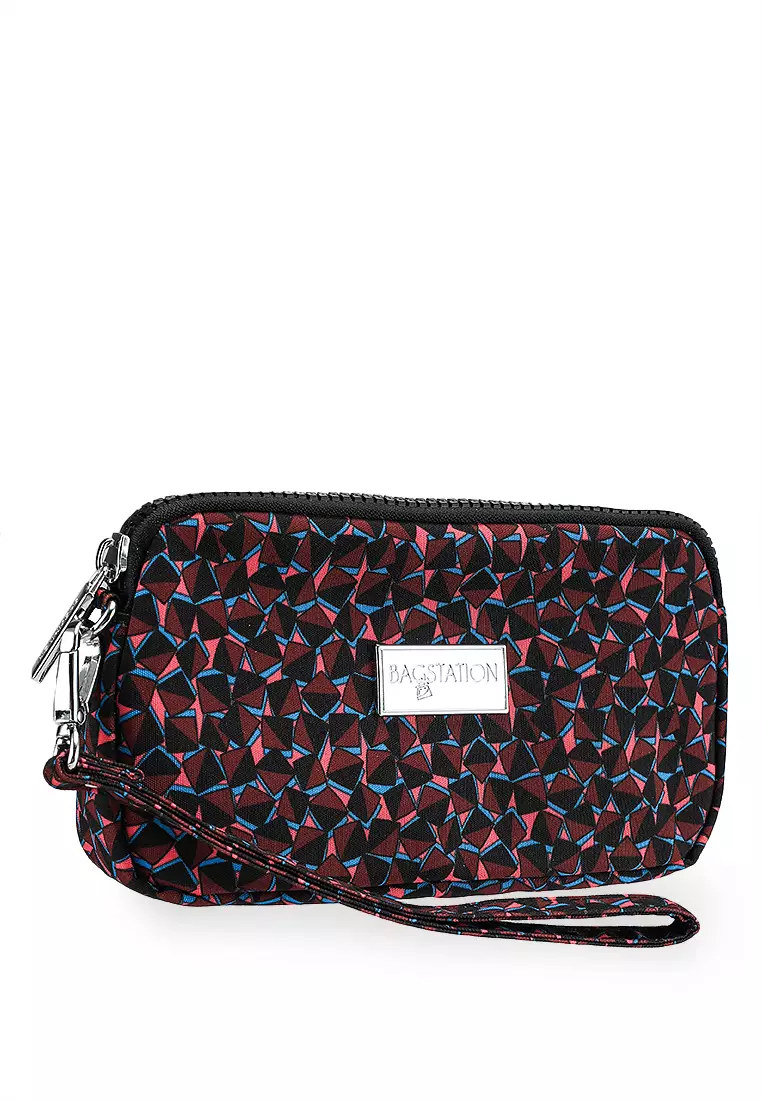 Printed Nylon Wristlet Pouch