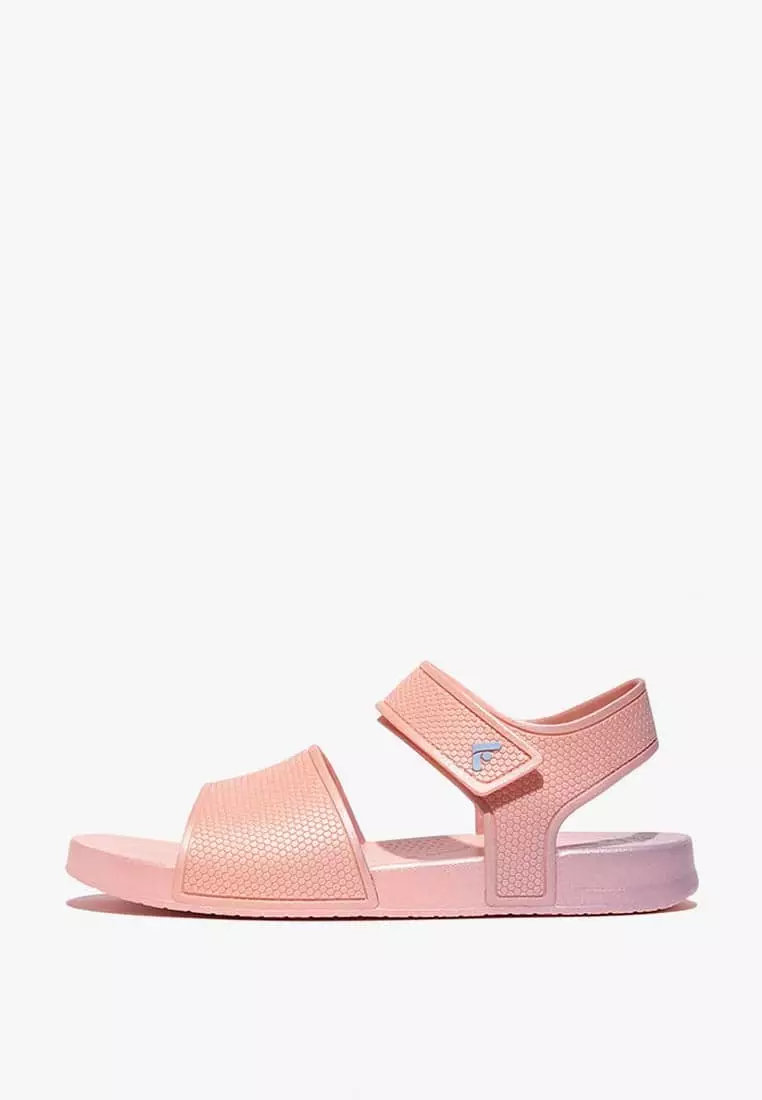 Discount on Fitflop  shoes - SKU: Fitflop Iqushion Kid's Junior Ombre-Pearl Back-Strap Sandals - Blushy Mix