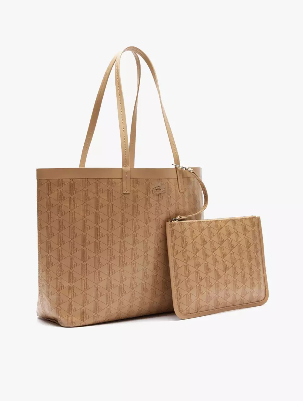 Zely Tote with Pouch - BEIGE