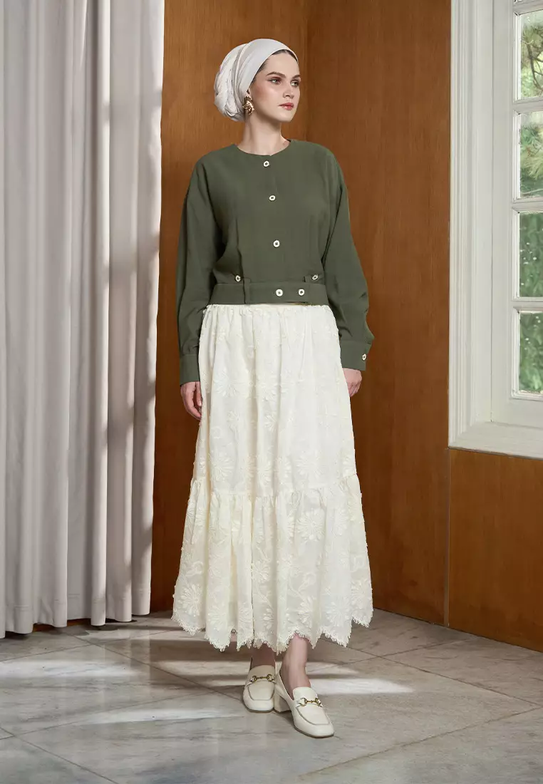 Kami Kaia Plain Top Dark Green