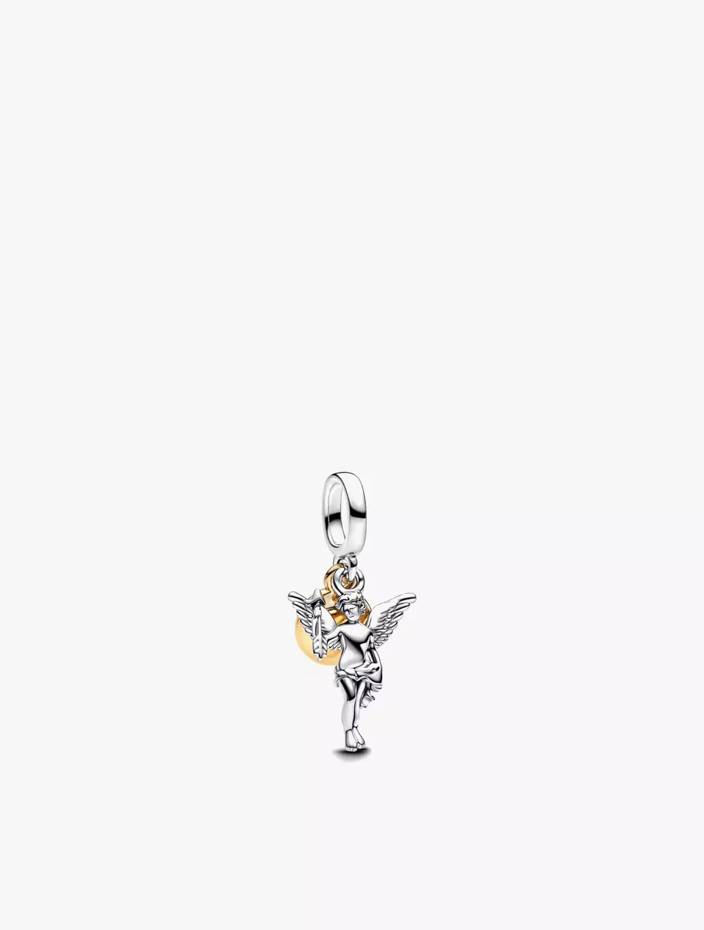 Cupid sterling silver and 14k gold-plated dangle