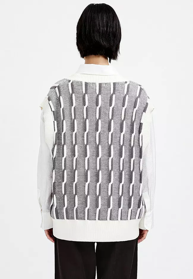 トップス RAF SIMONS KNIT VEST Raf Simons Cropped Sweater Vest via Grailed seller 'Vohmit