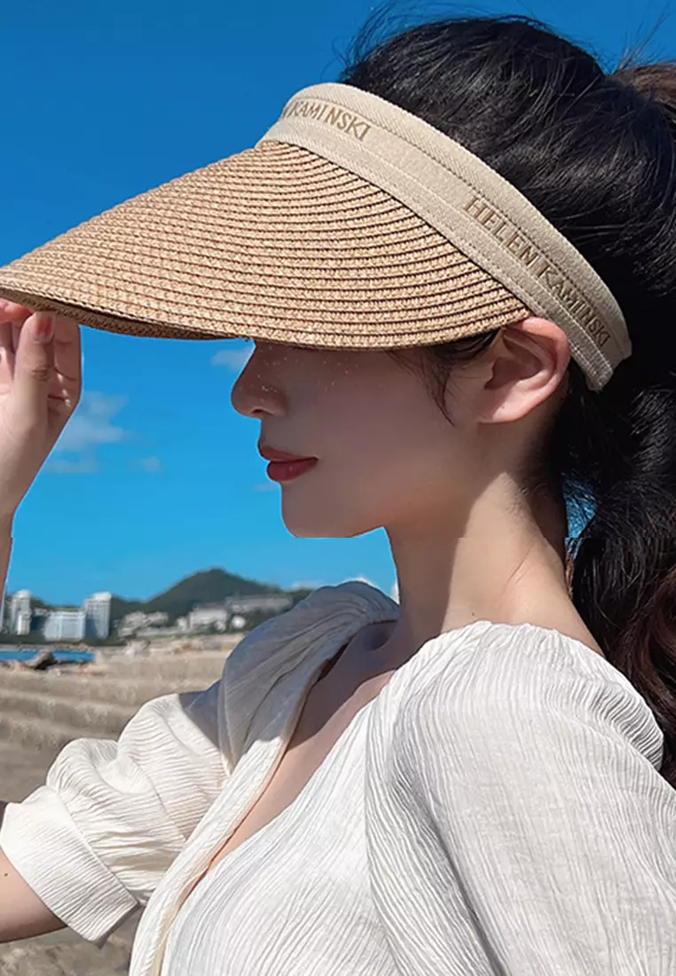 氣質防曬遮陽空頂草帽 A22062401KI