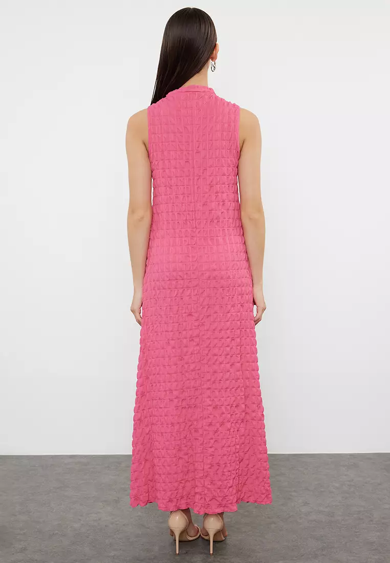 Textured Maxi Dress