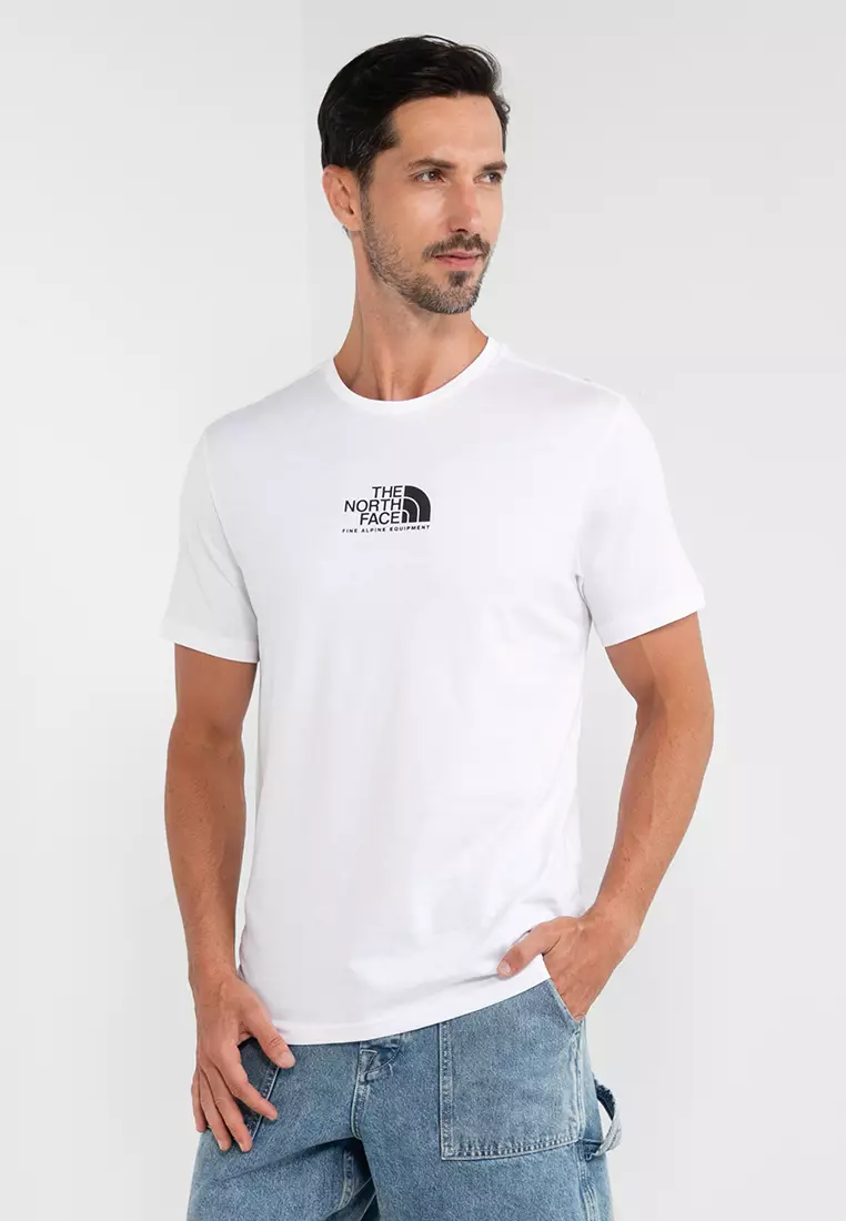 White and best sale grey north face