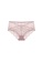 ZITIQUE pink Women's Wireless Triangle Thin Cup Lace Lingerie Set (Bra and Underwear) - Pink 6F050US77DED1AGS_3