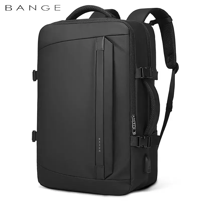 Bange BG2892 Men's Backpack Laptop Work Backpack 15.6 Inch - BLACK