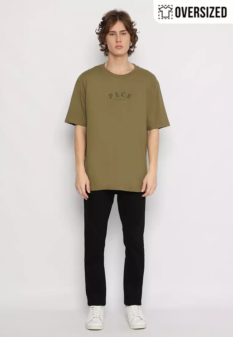 POLICE T-Shirt Cotton Oversized Pria 2079260051