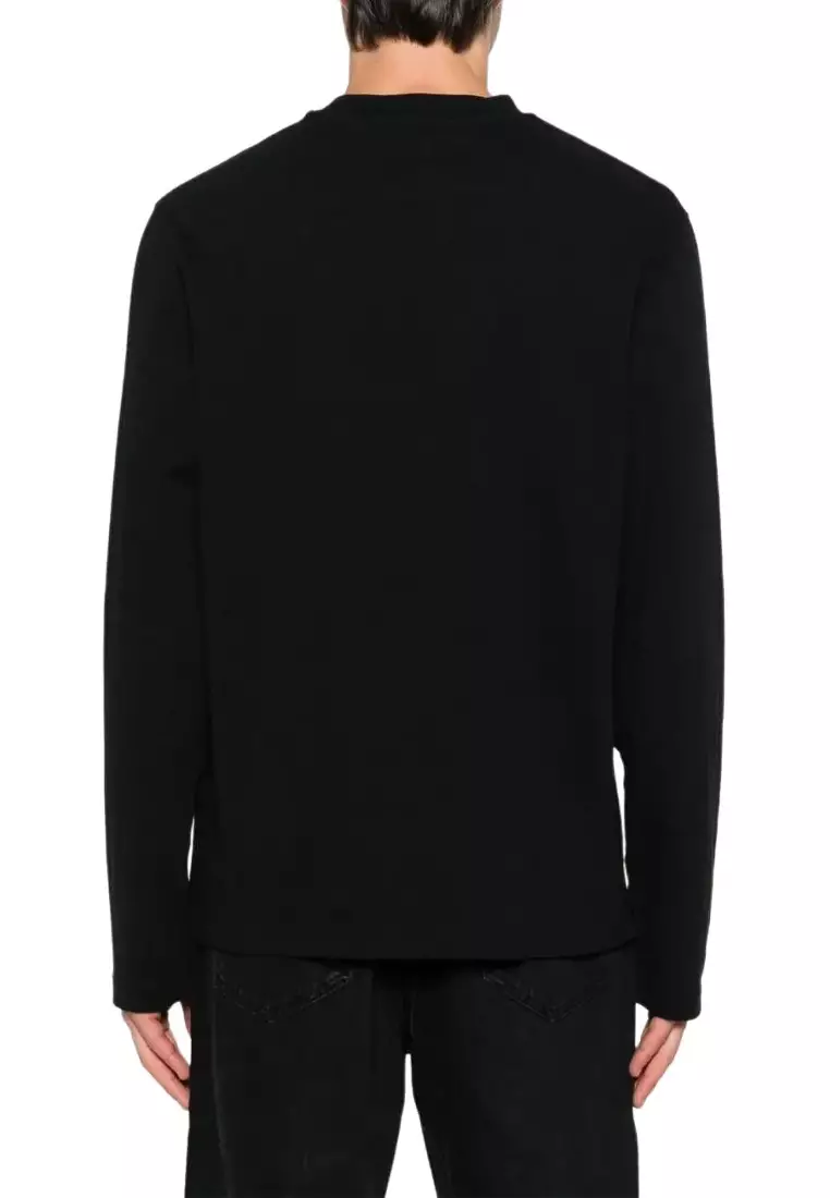 Men's Long Sleeve T-Shirt In Black 25HTSM00570AJ0 0226 990