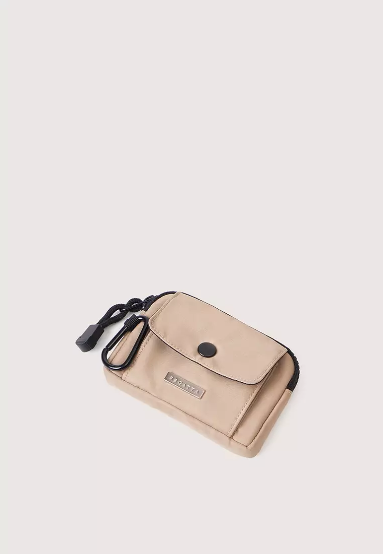 Compact Coin Purse With Carabiner