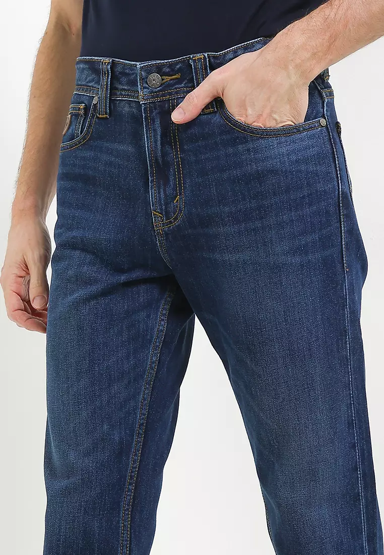 Basic Straight Fit Denim Pants BFS2501C