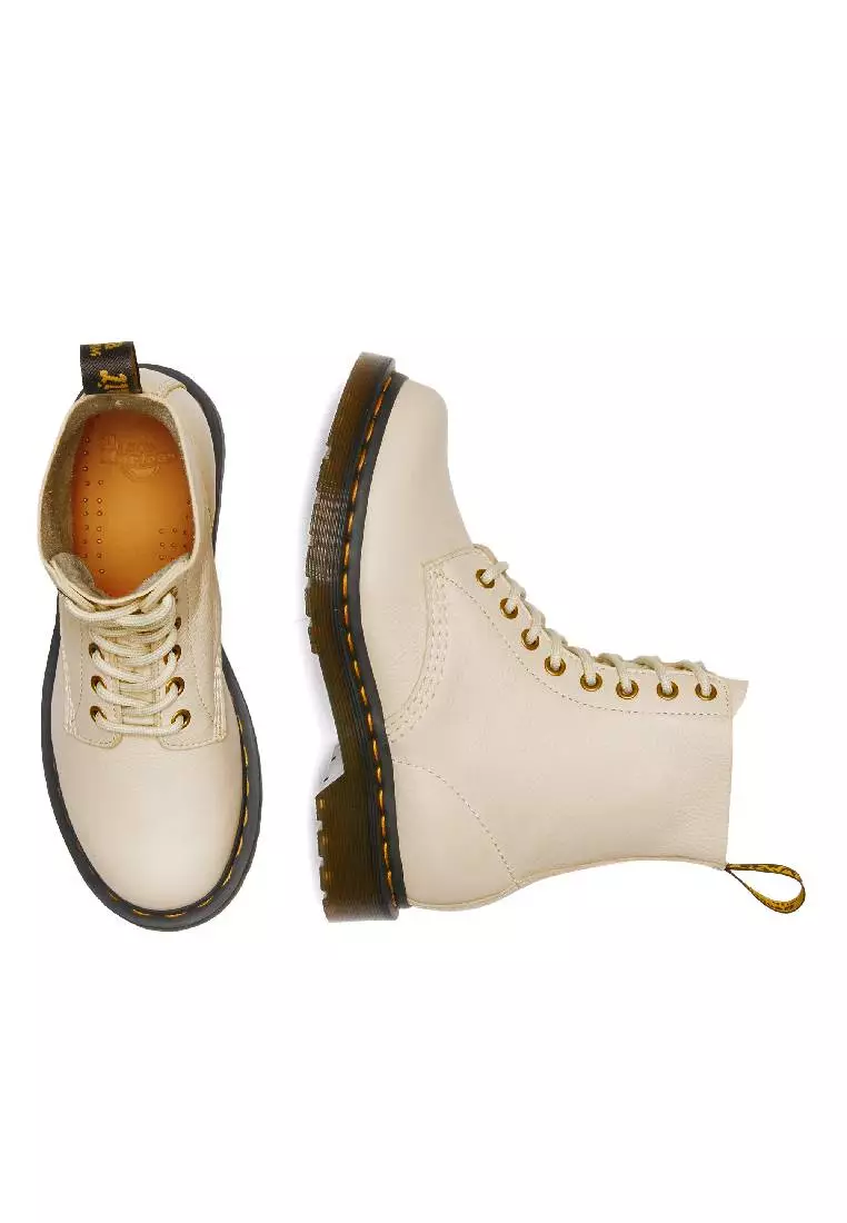 1460 WOMEN'S PASCAL GOLD EYELET LACE UP BOOTS