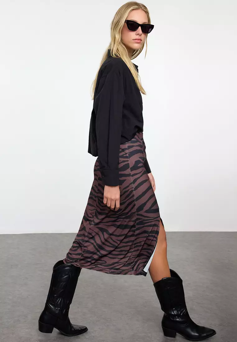 Zebra Pattern Skirt