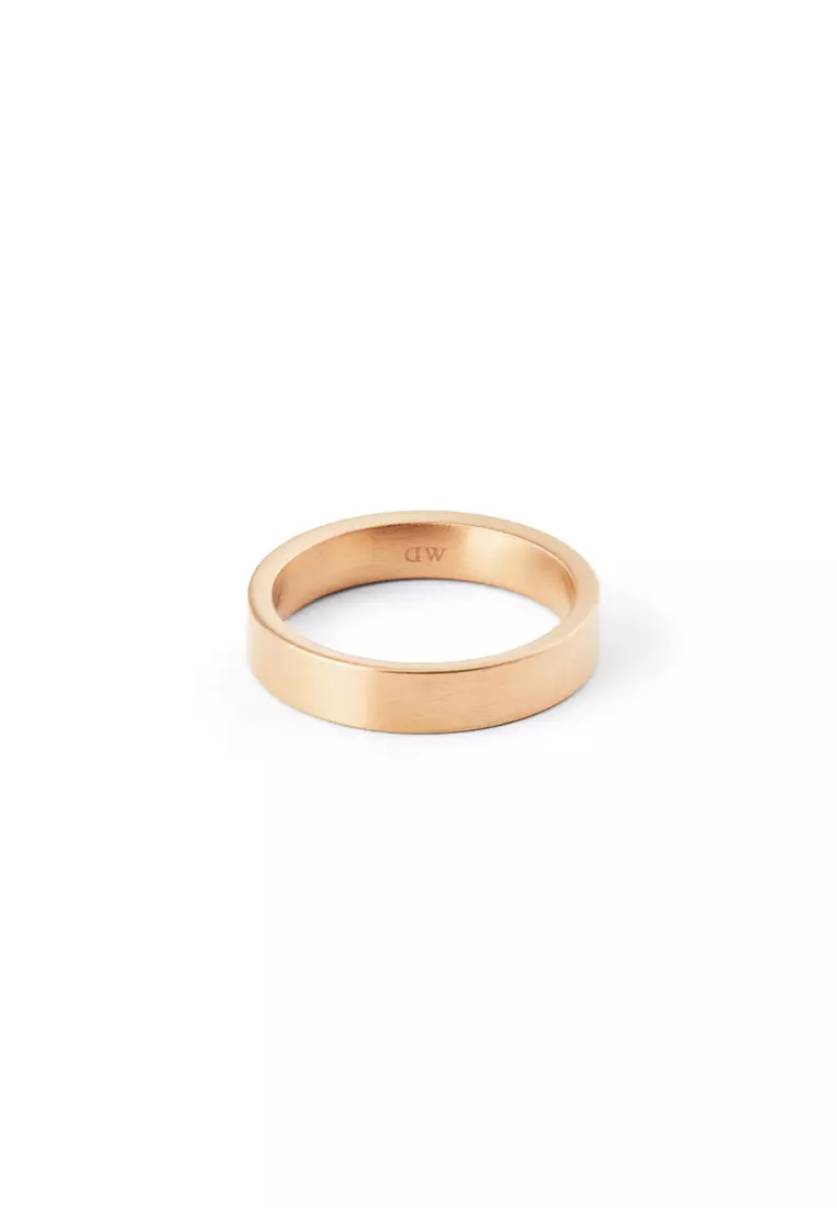 Line Ring Brushed Rose Gold 4.5mm - Unisex Ring for women and men stainless steel Ring DW Official Authentic Original 戒指 不鏽鋼戒指 DW 官方正品