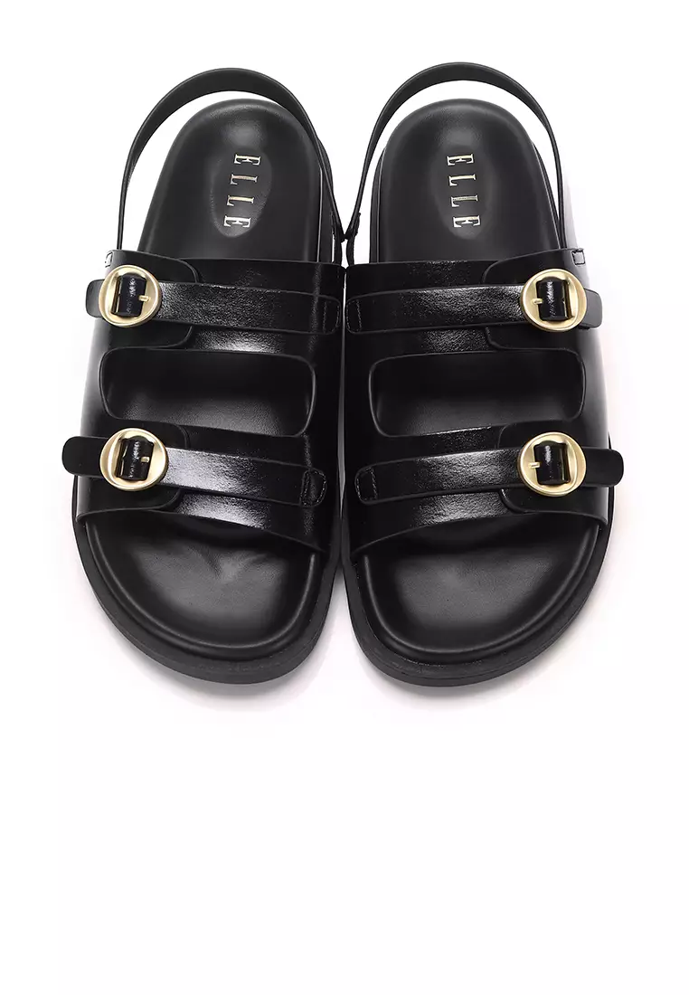 Manon Comfy Fit Footbed Microfiber Leather Sandals