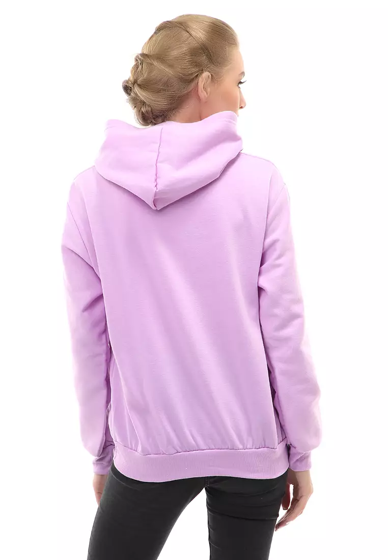 Hardwin Hoodie Jacket Polos Casual Wanita Material Fleece ORIGINAL - Light Purple