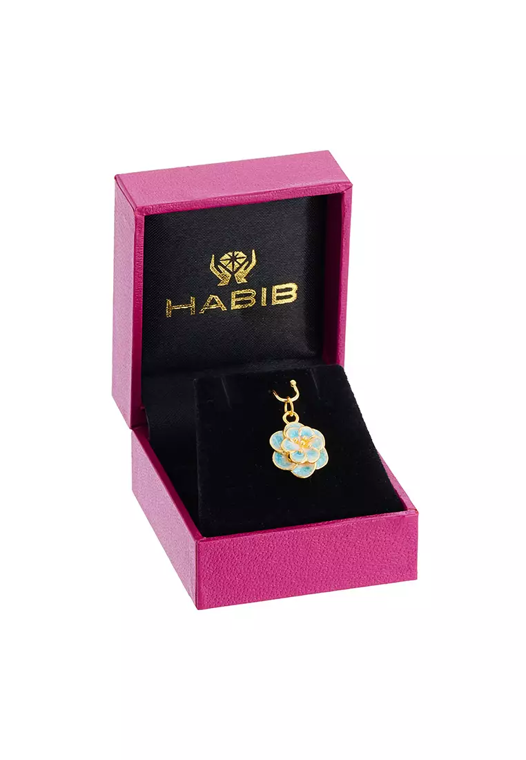 HABIB 999/24K Yellow Gold Pendant (Flower) 9GP01120425