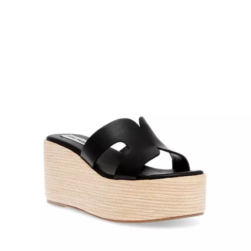 Steve Madden SUMMERSET Women's Wedges- Black