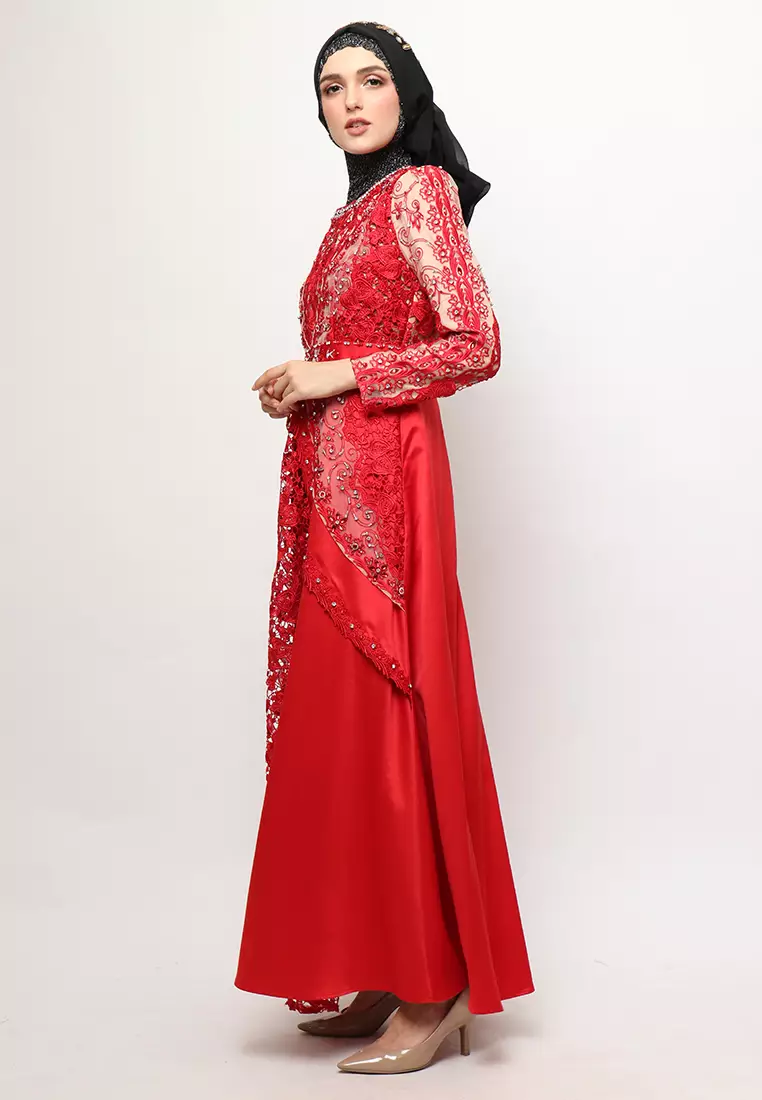 Bibiq Gamis Brokat Satin