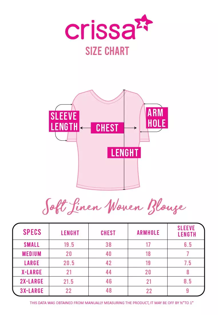 Soft Linen Woven Short Sleeves Blouse