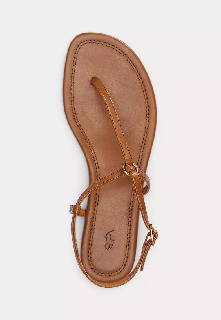Polo Ralph Lauren Women O-Ring Leather Sandal