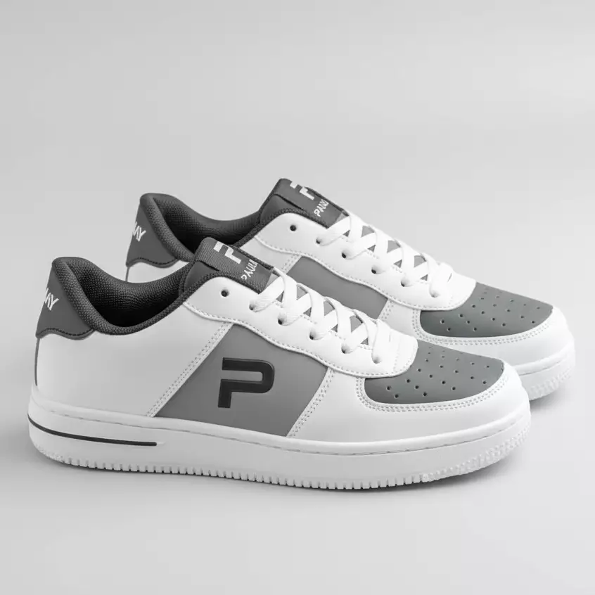 PAULMAY - Sepatu Sneakers Pria Denver - White Grey