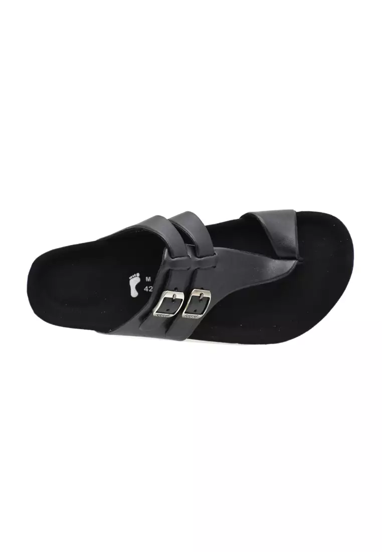 Carvil Sandal Pria Romeo-03 M Black/Black